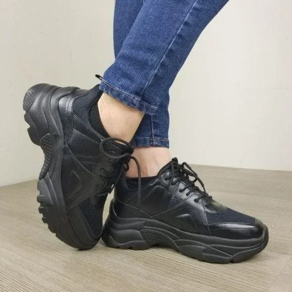 90's Style Grunge Chunky Dad Fashion Sneakers - Picture 8 of 10